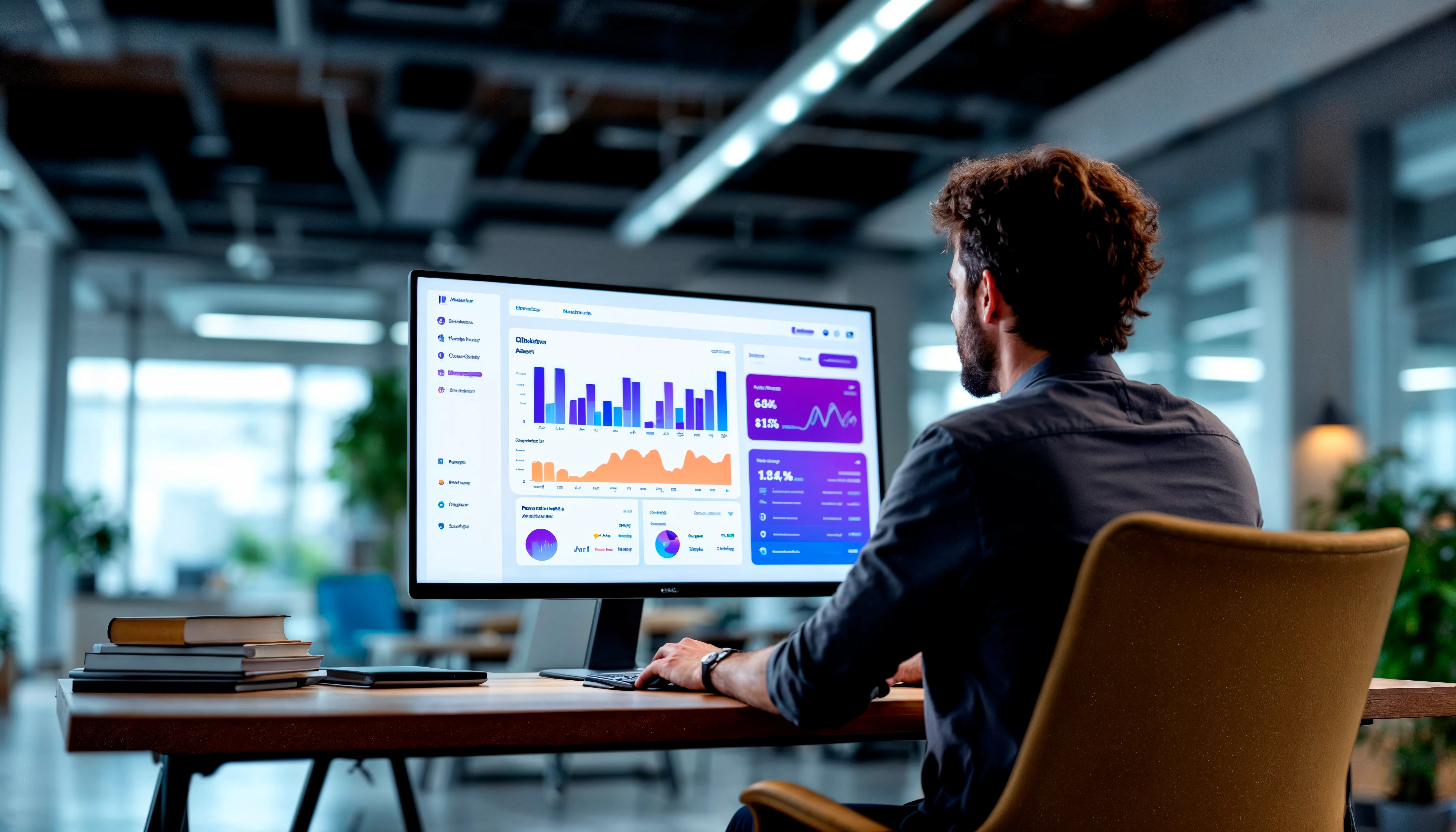Data analytics dashboard visualization